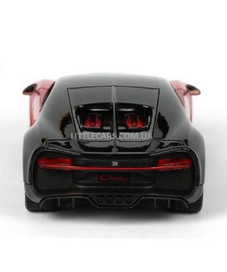Колекційна металева машинка Maisto Bugatti Chiron Sport 1:24 чорно-червона 31524BR фото