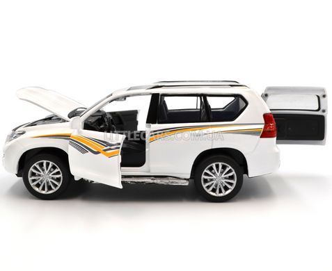 Іграшкова машинка Toyota Land Cruiser Prado 1:32 Автопром 68482 біла 68482W фото
