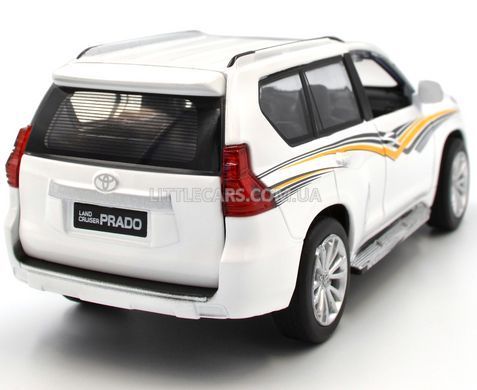 Іграшкова машинка Toyota Land Cruiser Prado 1:32 Автопром 68482 біла 68482W фото