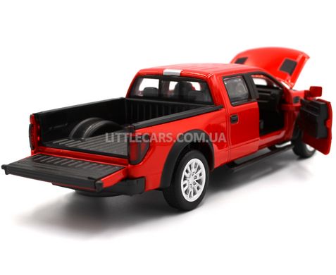 Іграшкова металева машинка Ford F-150 SVT Raptor Автопром 68363 1:34 червоний 68363R фото