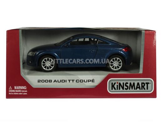 Іграшкова металева машинка Kinsmart Audi TT Coupe 2008 синя KT5335WB фото