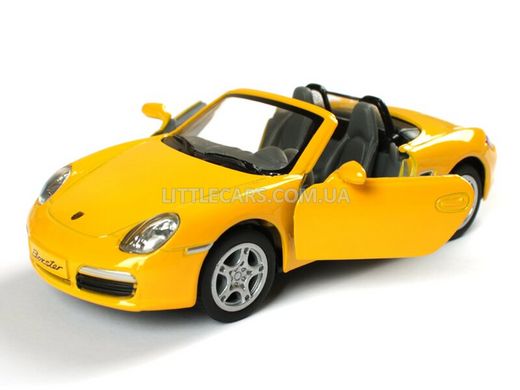 Іграшкова металева машинка Kinsmart Porsche Boxster S жовтий KT5302WY фото