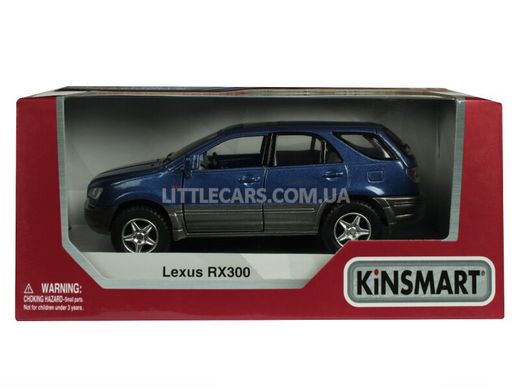Іграшкова металева машинка Kinsmart Lexus RX300 cиний KT5040WB фото