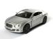 Іграшкова металева машинка Kinsmart Bentley Continental GT Speed 2012 cерый KT5369WLG фото 1