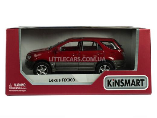 Іграшкова металева машинка Kinsmart Lexus RX300 червоний KT5040WR фото