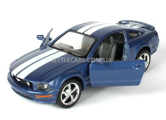 Моделька машины Kinsmart Ford Mustang GT 2006 синий с наклейкой KT5091FWB фото