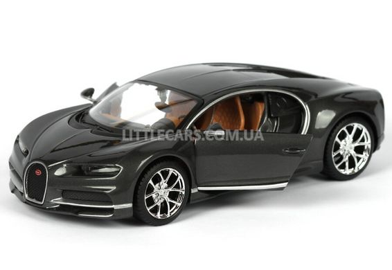 Колекційна металева машинка Maisto Bugatti Chiron 1:24 сіра 31514G фото