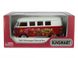 Іграшкова металева машинка Kinsmart Volkswagen Classical Bus 1962 червоний з наклейкою KT5060WFR фото 4