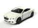 Іграшкова металева машинка Kinsmart Bentley Continental GT Speed 2012 білий KT5369WW фото 1