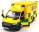 Іграшкова машинка Mercedes-Benz Sprinter VS30 (W907/W910) Ambulance 1:48 Kinsmart KT5477W жовтий KT5477WY фото 2
