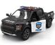 Поліцейська металева машинка Ford F-150 Raptor 2022 1:46 Kinsmart KT5436WP чорний KT5436WP фото 2