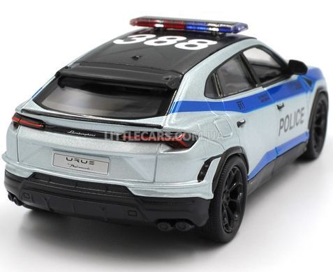 Іграшкова машинка Lamborghini Urus Police 1:42 Kinsmart KT5447W сіро-синя KT5447WPR фото