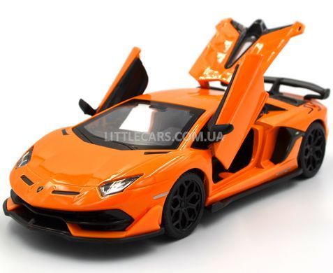 Іграшкова металева машинка Lamborghini Aventador SVJ Автопром 68473 помаранчевий 1:31 68473O фото