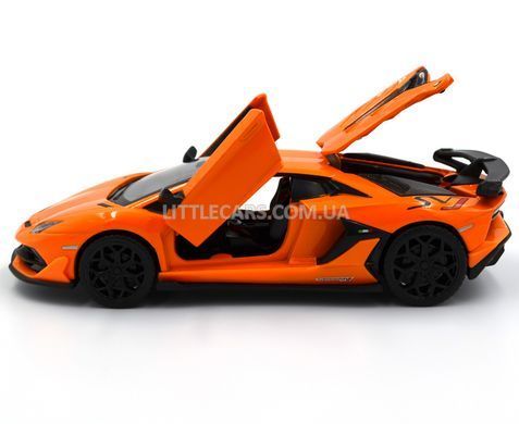 Іграшкова металева машинка Lamborghini Aventador SVJ Автопром 68473 помаранчевий 1:31 68473O фото