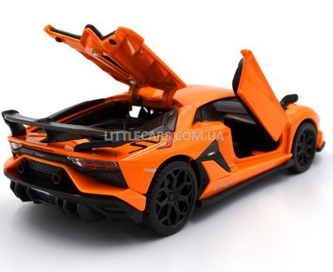 Іграшкова металева машинка Lamborghini Aventador SVJ Автопром 68473 помаранчевий 1:31 68473O фото