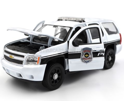 Полицейский джип Chevrolet Tahoe 2008 Welly 22509WP 1:24 белый 22509WP-W фото