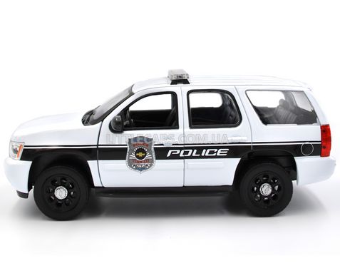 Полицейский джип Chevrolet Tahoe 2008 Welly 22509WP 1:24 белый 22509WP-W фото