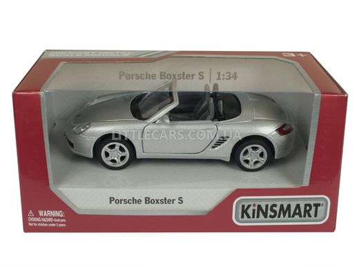 Металлическая модель машины Kinsmart Porsche Boxster S серый KT5302WLG фото