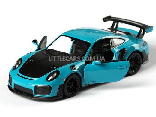 Іграшкова металева машинка Kinsmart Porsche 911 GT2 RS синій KT5408WB фото