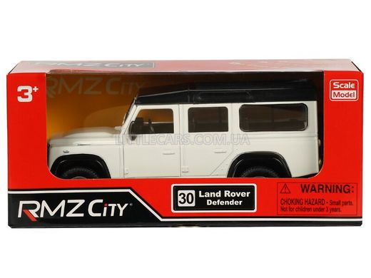 Моделька машины RMZ City Land Rover Defender белый 554006W фото