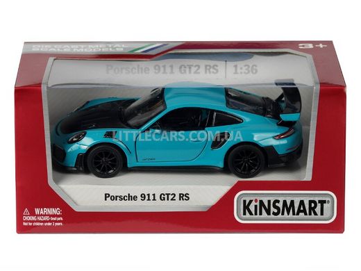 Металлическая модель машины Kinsmart Porsche 911 GT2 RS синий KT5408WB фото