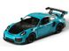 Іграшкова металева машинка Kinsmart Porsche 911 GT2 RS синій KT5408WB фото 1