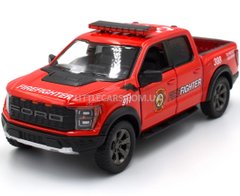Пожарная металлическая машинка Ford F-150 Raptor 2022 1:46 Kinsmart KT5436W KT5436WPRR фото
