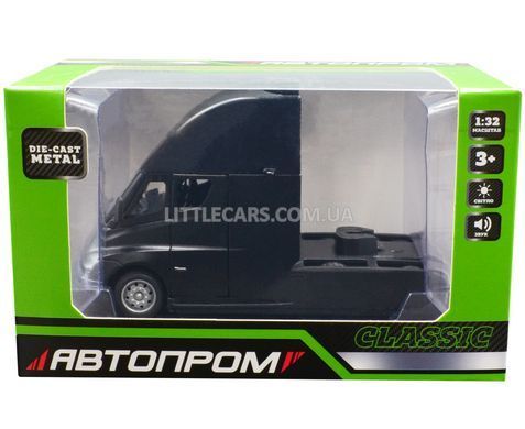 Іграшкова металева машинка Tesla Semi 1:58 Автопром AP74225 чорна AP74225BL фото