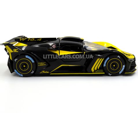 Инерционная машинка Bugatti Bolide Автопром 2400 1:24 черно-желтая 2400Y фото