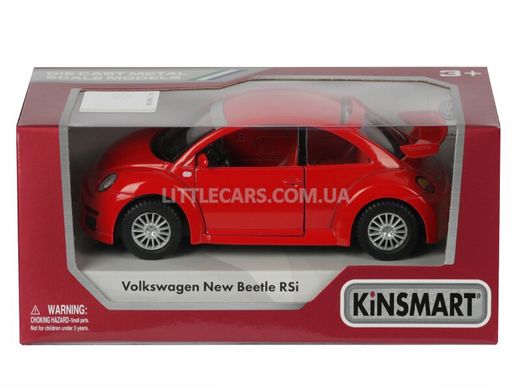 Іграшкова металева машинка Kinsmart Volkswagen New Beetle RSI червоний KT5058WR фото