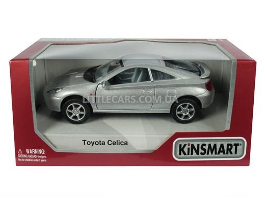 Іграшкова металева машинка Kinsmart Toyota Celica сіра KT5038WG фото