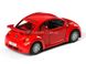 Металлическая модель машины Kinsmart Volkswagen New Beetle RSI красный KT5058WR фото 3
