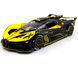 Инерционная машинка Bugatti Bolide Автопром 2400 1:24 черно-желтая 2400Y фото 1