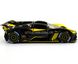 Инерционная машинка Bugatti Bolide Автопром 2400 1:24 черно-желтая 2400Y фото 3