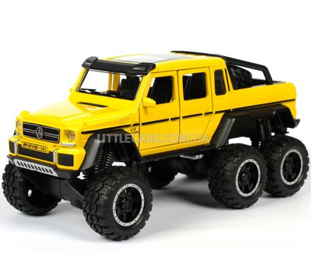 Іграшкова металева машинка Автопром Mercedes G63 AMG 6x6 1:31 жовтий 76921Y фото