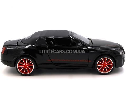 Іграшкова металева машинка Bentley Continental Supersports ISR 1:33 Автопром 68313 чорна 68313BL фото