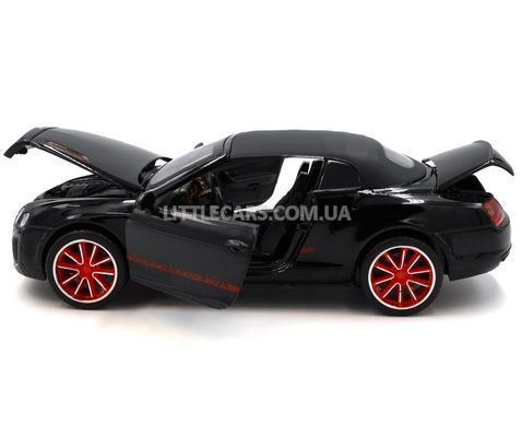 Іграшкова металева машинка Bentley Continental Supersports ISR 1:33 Автопром 68313 чорна 68313BL фото