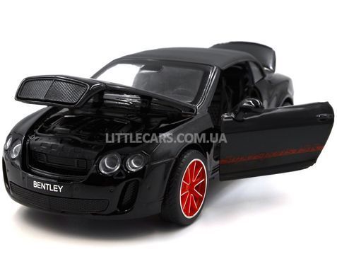 Іграшкова металева машинка Bentley Continental Supersports ISR 1:33 Автопром 68313 чорна 68313BL фото