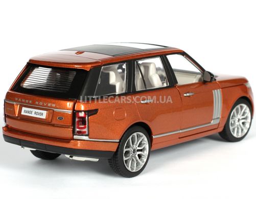 Іграшкова металева машинка Автопром Land Rover Range Rover Vogue 1:26 помаранчевий 68263AO фото