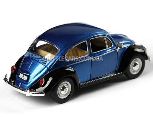 Моделька машины Kinsmart Volkswagen Classical Beetle 1967 1:24 сине-черный KT7002WEB фото