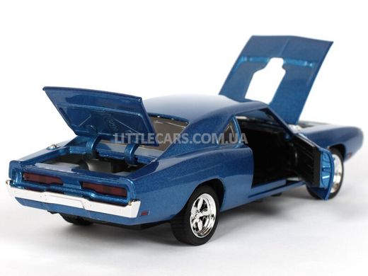 Металлическая модель машины Автопром Dodge Charger RT 1970 1:32 синий 32011B фото