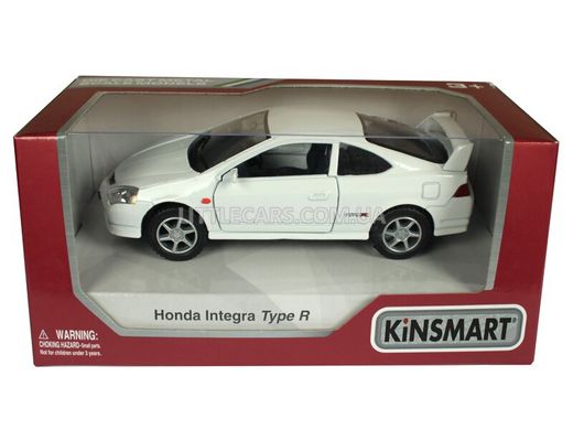 Іграшкова металева машинка Kinsmart Honda Integra Type R біла KT5053WW фото