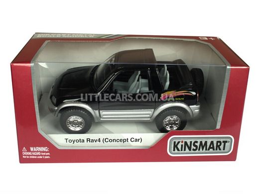Машинка Kinsmart Toyota Rav4 Concept Car черная KT5011W фото