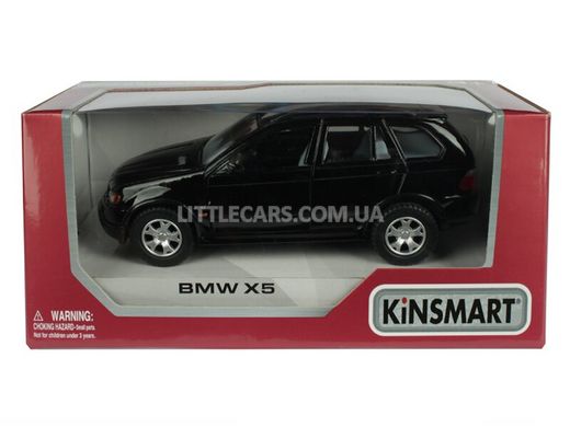 Іграшкова металева машинка Kinsmart BMW X5 чорний KT5020WBL фото