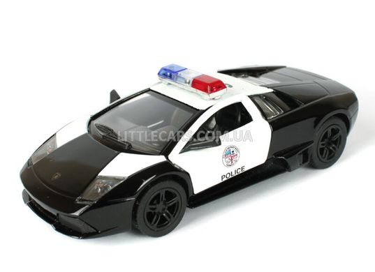 Металлическая модель машины Kinsmart Lamborghini Murciélago LP640 полицейская KT5317WPP фото