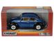 Іграшкова металева машинка Kinsmart Volkswagen Classical Beetle 1967 1:24 синьо-чорний KT7002WEB фото 4