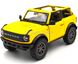 Іграшкова металева машинка Ford Bronco 2022 1:34 Kinsmart KT5438WA жовтий KT5438WAY фото 1