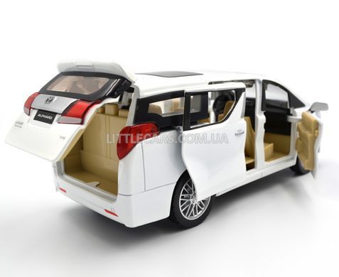 Іграшкова металева машинка Автопром 68481 Toyota Alphard 1:29 біла 68481W фото