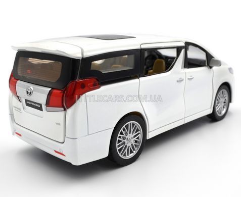 Іграшкова металева машинка Автопром 68481 Toyota Alphard 1:29 біла 68481W фото