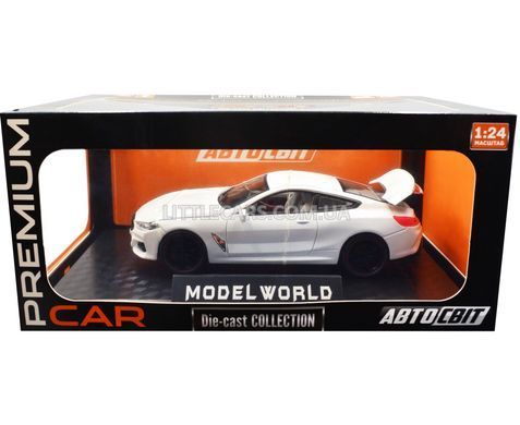 Іграшкова машинка BMW 8 Series Coupe (G15) 1:24 Автосвіт AP-1788 біла AP-1788W фото